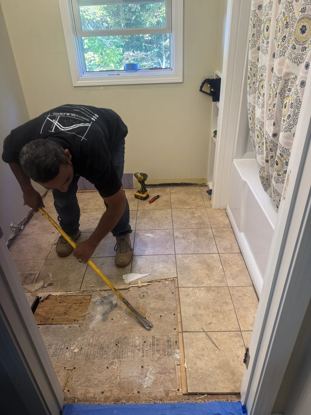 Bathroom tile work